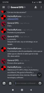 Captura de Meddiout hackeado tomada por Kurau