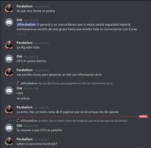Parabellum, Meddiout, Ezze y zProvincias querian planear un hackeo o doxxeo a la ex de Kurau y al propio Kurau, spoiler: no hicieron ni mierda